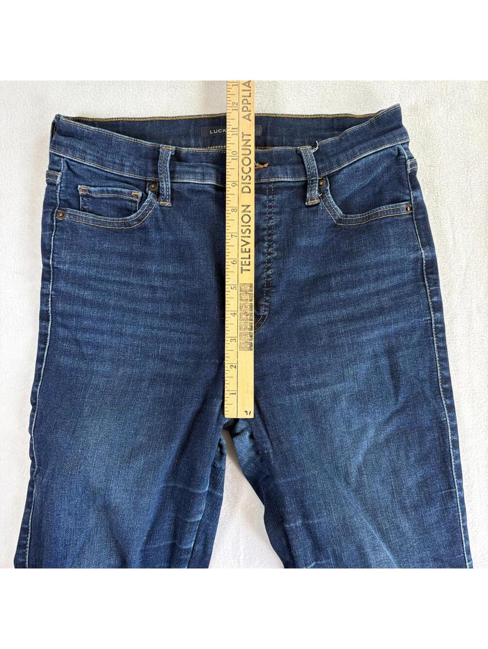 Lucky Brand Uni Fit Skinny Jeans 27x29 Dark Wash Stretch Denim Womens - Picture 9 of 10